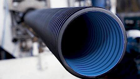 corrugated-pipe-blue